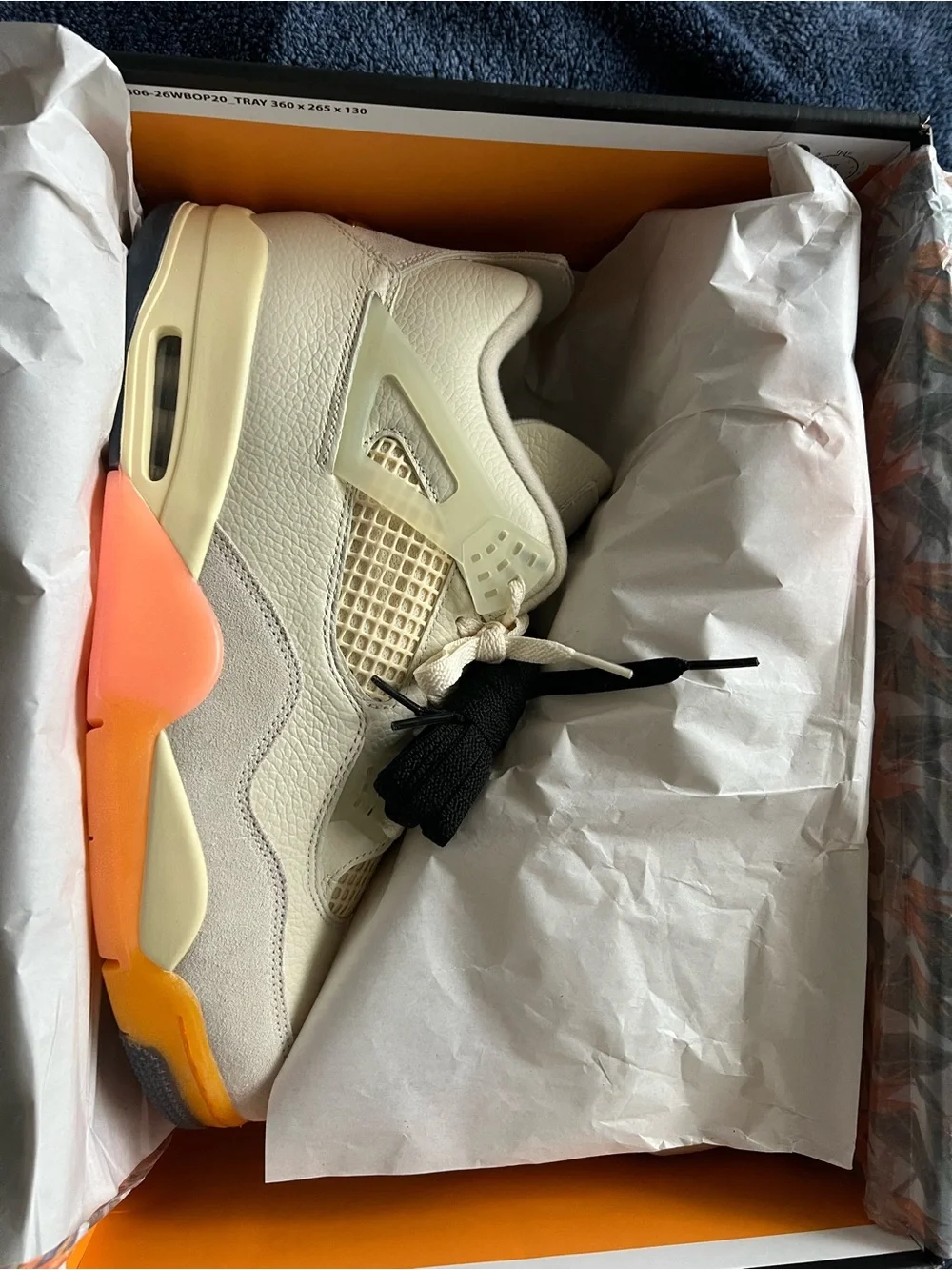 Jordan Men’s Sneakers in Cream with Peach & Black Accents